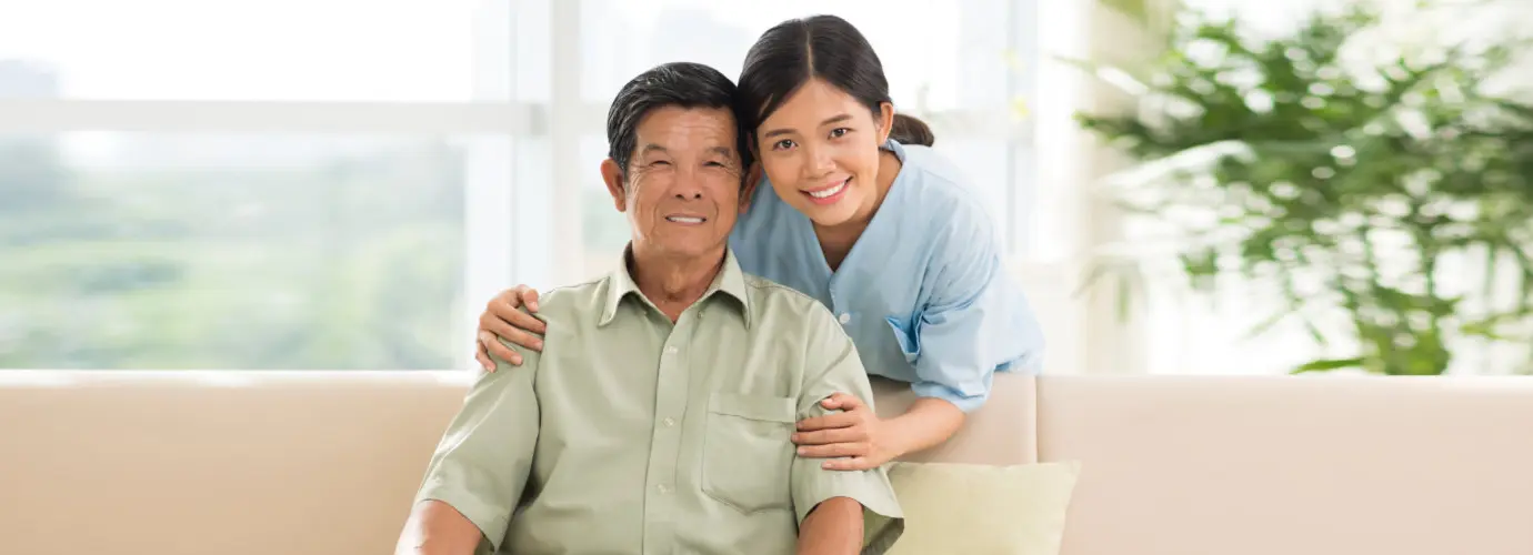 MedicalOne Health nurse with a senior patient, representing our commitment to clinical data security and patient privacy practices.